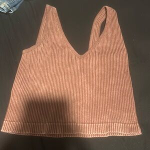 Brown crop top worn a couple times